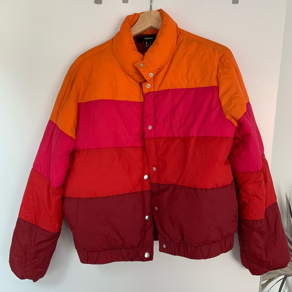 Super cute color-blocked jacket